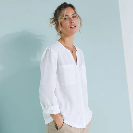 Cămăși din amestec de bumbac/lin