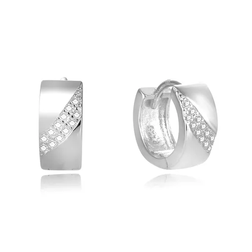 Beneto Cercei minunați rotunzi din argint AGUC2674