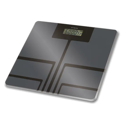 Cantar digital corporal Rosberg R51650E, 180 kg, Display LCD, Argintiu