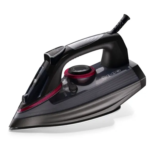 Fier de calcat Voltz V51050D, 2600W, 300 ml, Auto-curatare, Acoperire ceramica, Auto-curatare, Negru