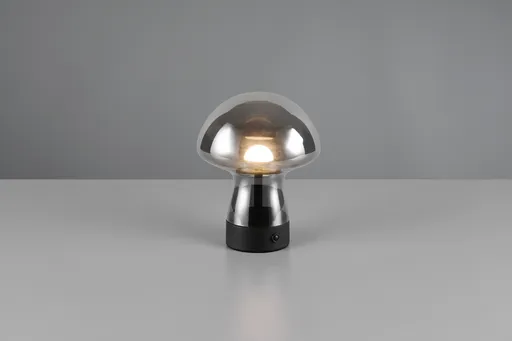 Lampa de masa Dooley, RL, 14x18 cm, 1.5W, 1x SMD, sticla, gri