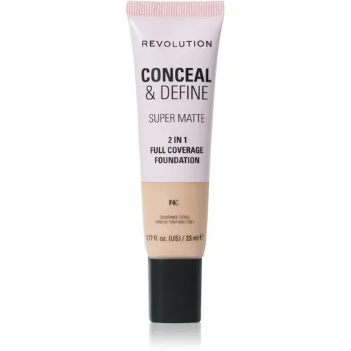 Makeup Revolution Conceal & Define machiaj cu efect matifiant culoare F4C 23 ml