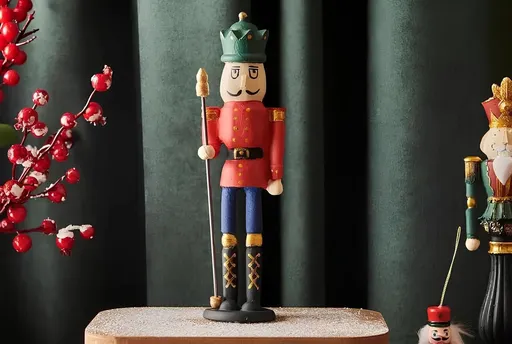 Decoratiune, CY0677, 7x7x25 cm, Poliester, Rosu