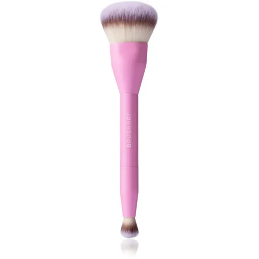 BrushArt Double Duty Concealer & Foundation brush pensulă pentru make-up și corector fata-verso 1 buc