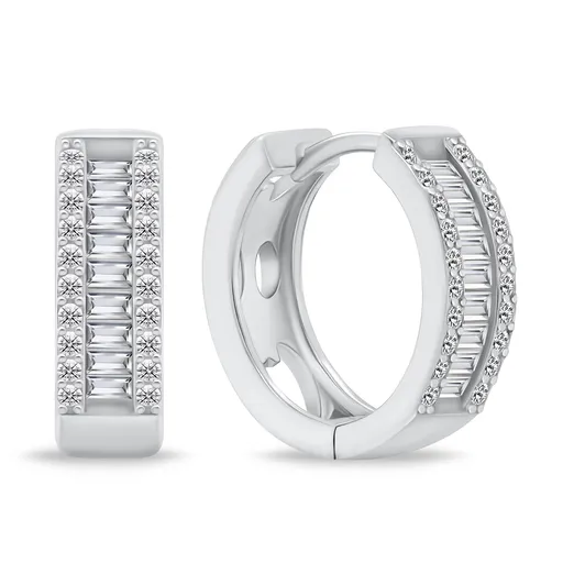 Brilio Silver Cercei sclipitori din argint cu zirconi EA475W