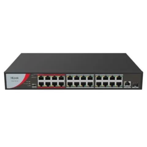 Switch PoE cu 24 porturi HikVision HiLook NS-0326P-230(B), 10/100 Mbps, fara management