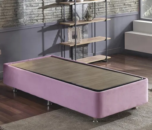 Baza de pat de o persoană, Hanah Home, Pinky Single, Roz