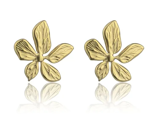 Emily Westwood Cercei deosebiți placați cu aur, în formă de Floare April EWE24008G