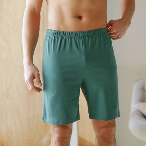 Pantaloni scurți de pijama de culoare uni