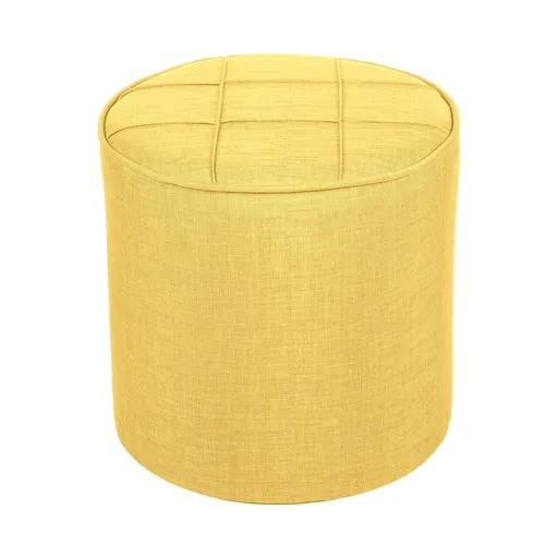 Taburet, Atelier del Sofa, 558ZEN1350, Lemn de brad, Galben