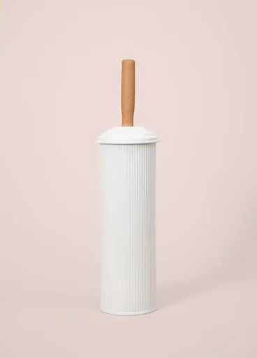 Perie de toaleta, L'essentiel Maison, STP0017, 9x9x40 cm, Alb