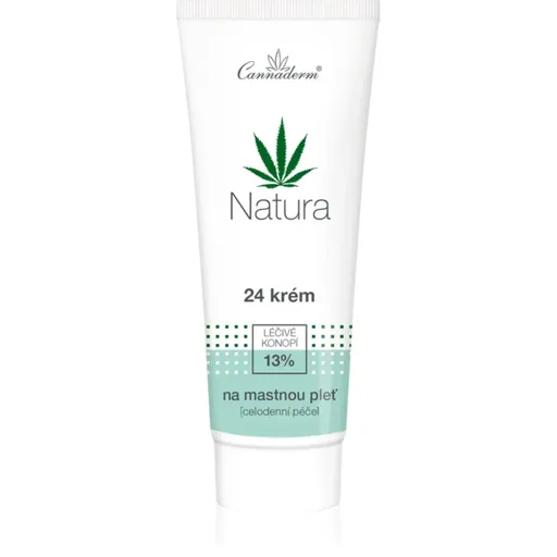 Cannaderm Natura Cream for Oily Skin crema de zi si de noapte pentru ten gras 75 g