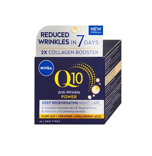 Nivea Cremă regenerantă de noapte împotriva ridurilor Q10 Power 50 ml