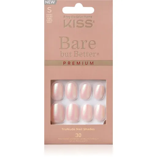 KISS Bare But Better Premium unghii artificiale Mocha 30 buc