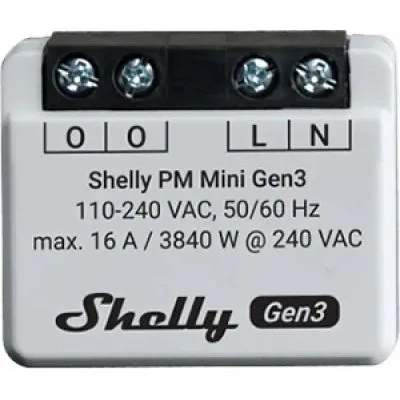 Contor de energie Shelly Plus PM mini GEN3 16A 3800235261613