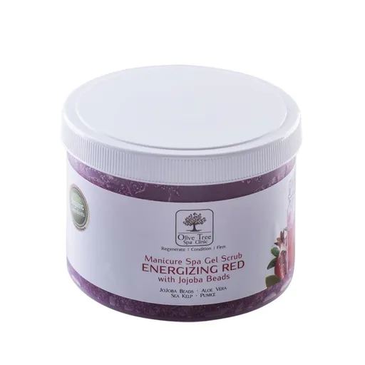 Manicure Spa Gel Scrub Energizing Red Jojoba Beads - 400gr