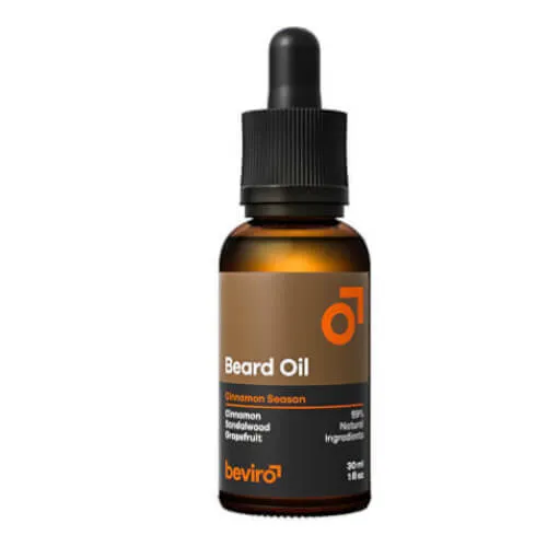 beviro Ulei de ingrijire pentru barbă cu miros de scorțișoară și lemn de santal (Beard Oil) 30 ml