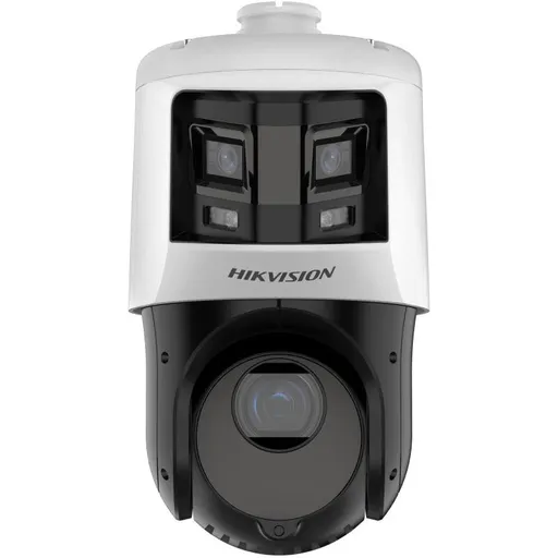 Speed Dome IP ColorVu panoramic Hikvision DS-2SE4C425MWG-E/26(F0), 6+4MP, lentila 2.8mm si 4.8-120mm, 25x, DarkFighter IR 100m, lumina 30m, PoE+, IP66