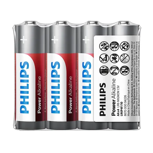 Philips Baterii AA 1,5 V Power Alkaline, 4 buc.