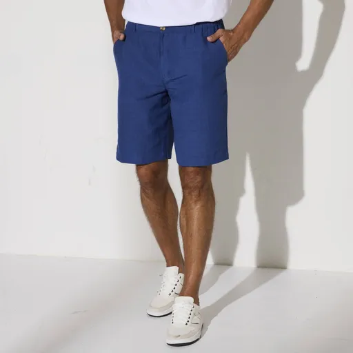 Bermude din bumbac-lin