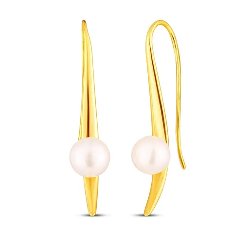 JwL Luxury Pearls Cercei eleganți placați cu aur cu perle JL0860