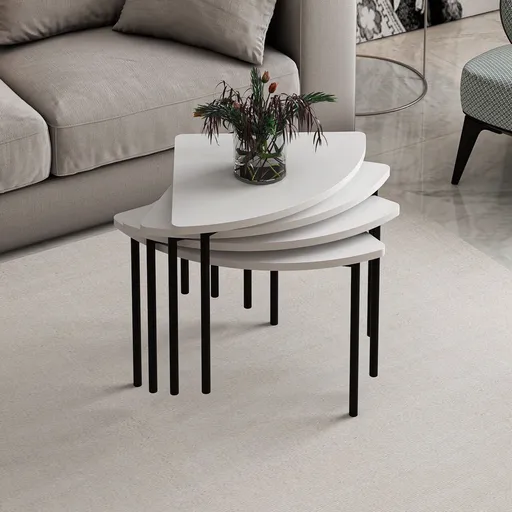 Masuta de cafea, Hanah Home, Emma, 90x42x42 cm, Alb