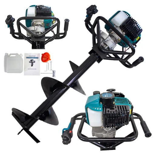 Motoburghiu Pamant - Kraissmann, Putere 5.8 CP, Model Nou + 1 burghiu 300mm