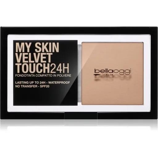 bellaoggi My Skin Velvet Touch 24H pudra compacta SPF 20 culoare 15C Natural Beige 9 g
