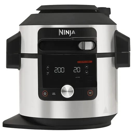 Multicooker Ninja Foodi MAX OL650EU, 1460W, 7,5 l, 12in1, SmartLid, Strat antiaderent, Multifunctional, Inox/negru