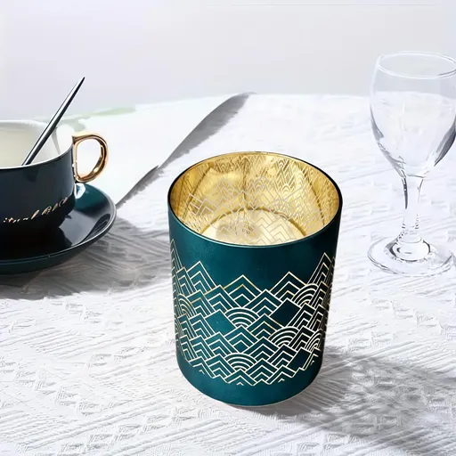 Suport de lumânare LED din sticlă Barca