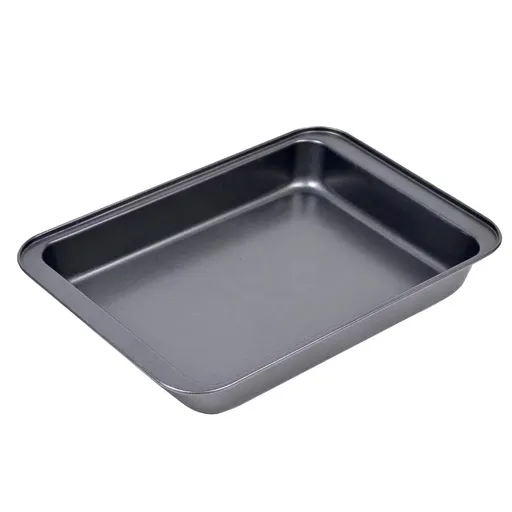 Tava de copt Rosberg R51222I42, 42 cm, Acoperire antiaderenta, Dreptunghiulara, Gri