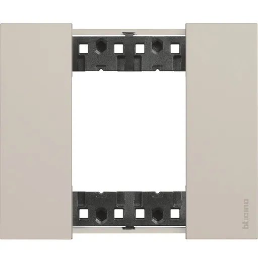 Rama ornament 2 module Bticino Living Now KA4802KM, nisip