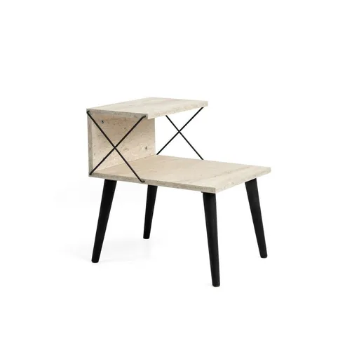 Noptieră Cross Travertine and Black, bej