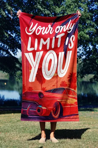 Prosop de plaja, L'essentiel Maison, Your Limit 70, 70x130 cm, Multicolor