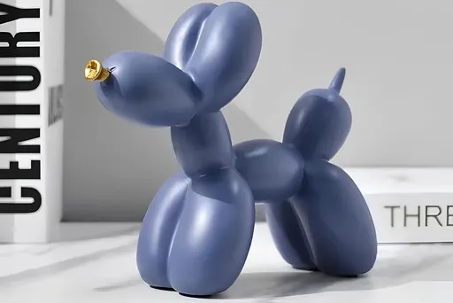 Decoratiune, CY0419, 17x8x22 cm, Poliester, Albastru navy