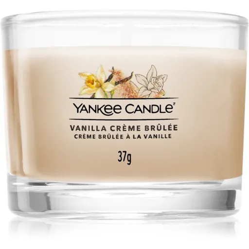 Yankee Candle Vanilla Crème Brûlée lumânare votiv glass 37 g