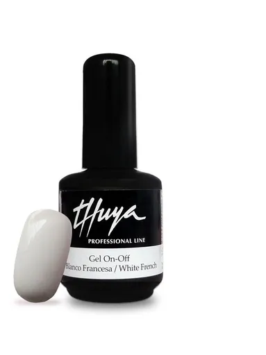 Thuya Gel On-Off Alb Pentru Manichiura Frantuzeasca 14ml