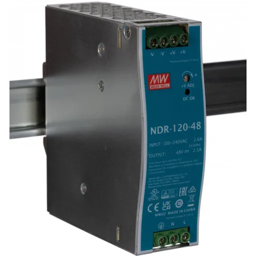 Sursa de alimentare 48V/2,5A MeanWell NDR-120-48
