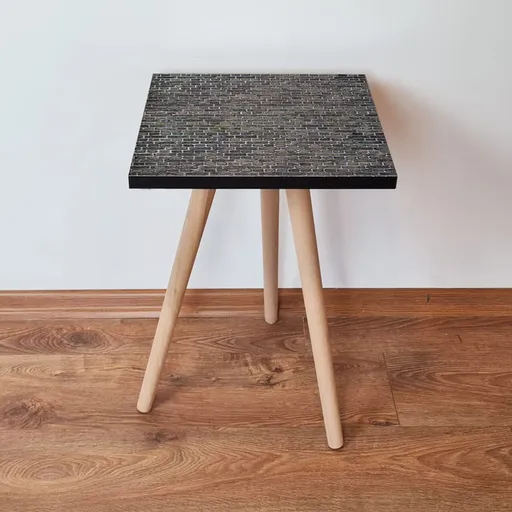 Masuta, Hanah Home, Shp329, 35x42x35 cm, Maro / Negru