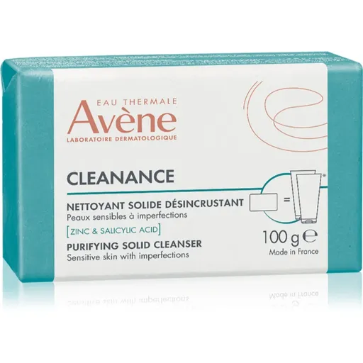 Avène Cleanance Purifying Solid Cleanser baton dermatologic pentru curatare pentru tenul gras, predispus la acnee 100 g