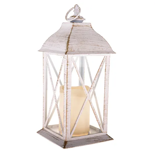 Felinar cu lumânare LED Winter, 30,5 x 14 cm,lumină albă caldă, plastic