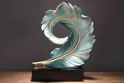 Decoratiune, CY0361, 26x24x11 cm, Poliester, Verde menta