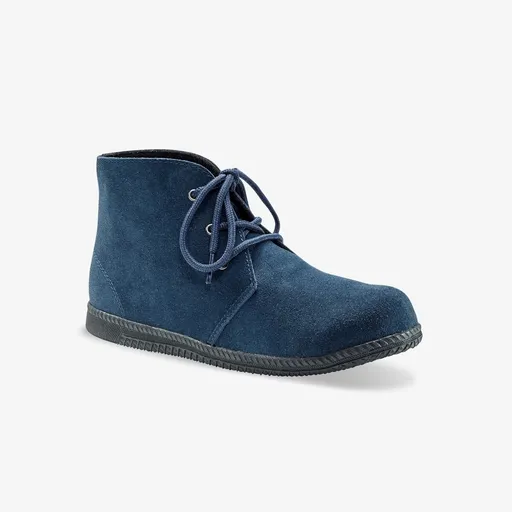 Cizme din piele cu șiret pe gleznă