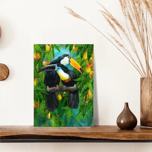 Pictură după numere - Păsări tropicale