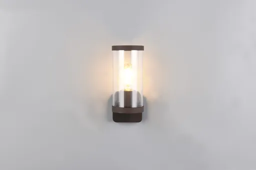 Aplica de perete pentru exterior Bonito, RL, 9.5x12x23 cm, 28W, 1x E27, aluminiu, maro