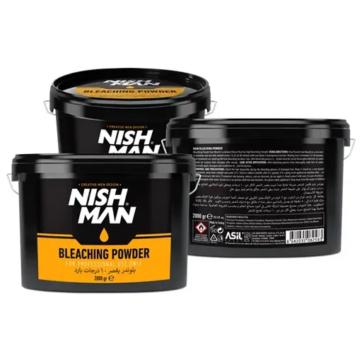 NISH MAN - Pudra decoloranta 2000 gr - Albastra