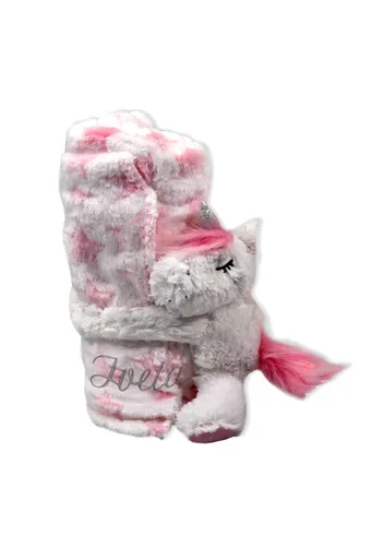 Unicorn cu pătură plușată