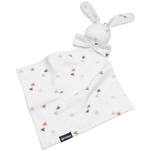 T-TOMI BIO Muslin Cuddle Cloth jucărie de adormit Love 1 buc