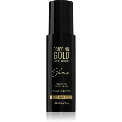 Dripping Gold Luxury Tanning Serum produs bronzare corp si fata culoare Dark 150 ml