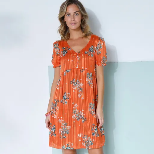 Rochie scurtă cu imprimeu floral